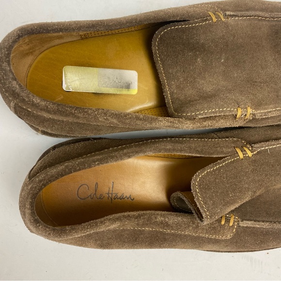 Cole Haan Taupe Tan Brown Suede Slip-on Loafers Men’s size 10.5M - Picture 6 of 11